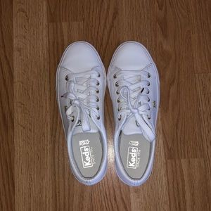 White leather Keds sneakers